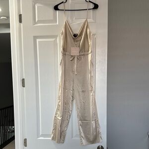 Kittenish Tay Champagne Jumpsuit